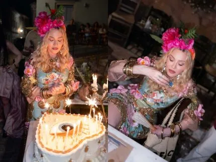 Madonna abre álbum do aniversário de 68 anos na Grécia ao lado de filhos e namorado