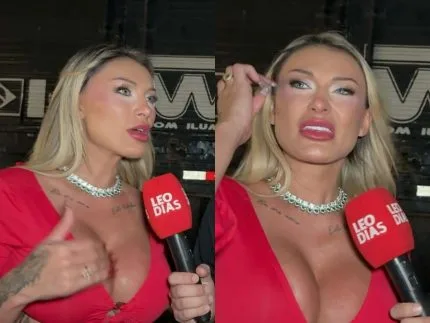 No “Rancho”, Andressa Urach chora e expõe ajuda de Leo Dias: “Gratidão eterna”
