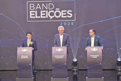 Primeiro debate presidencial de 2026 reúne Caiado, Renan Santos e Augusto Cury