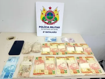 Adolescente de 15 anos é apreendida com 200 gramas de cocaína na BR-364, em Sena Madureira.