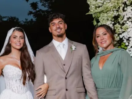 Mãe de Gabriel Medina celebra gravidez do primeiro neto e emociona com homenagem ao casal