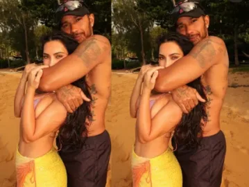 Lewis Hamilton posa em clima de romance com Kim Kardashian nas redes sociais