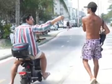 Rafael Infante bate boca com paparazzo no RJ e dispara: “Polícia Federal já tá com seu nome”