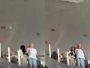 Irmã de Neymar, Rafaella Santos é hostilizada por torcedores durante jogo na Vila Belmiro; veja