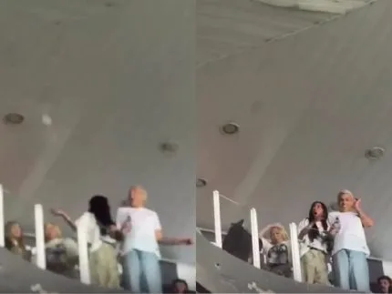 Irmã de Neymar, Rafaella Santos é hostilizada por torcedores durante jogo na Vila Belmiro; veja