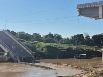 MP aponta que risco de erosao na Ponte Frei Paolino ja era conhecido antes da obra.