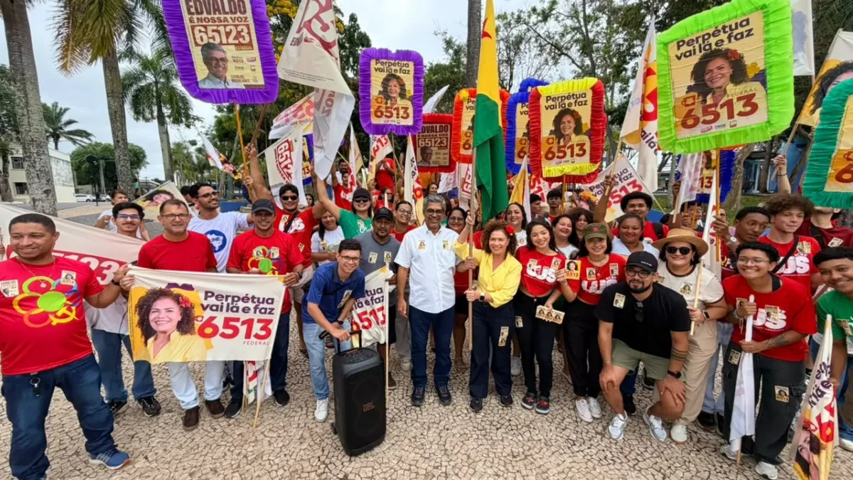 Edvaldo e Perpétua colocam campanha na rua e são abraçados pelo eleitor acreano rumo à Assembleia e a Câmara Federal