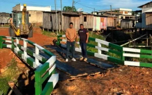 Nova ponte sobre o Igarapé Chá é entregue em Sena Madureira.