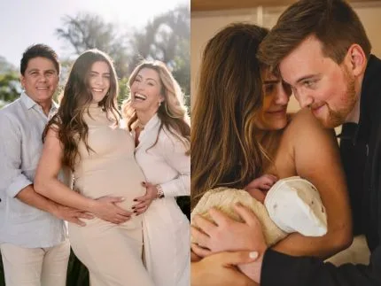 Cesar Filho e Elaine Mickely são avós! Luma Cesar anuncia o nascimento do 1º filho