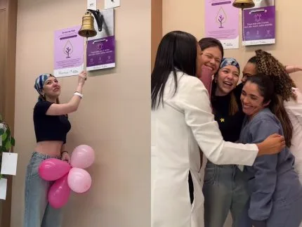 Neta de Carlos Alberto de Nóbrega, Bruna Furlan celebra vitória na luta contra câncer
