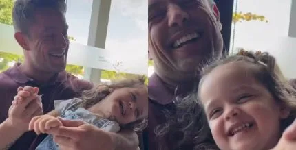 Ex de Rafael Cardoso compartilha registro do ator com a filha após reabilitação: “Combustível”