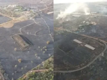 Parque que abriga depósito do Césio-137 é atingido por incêndio