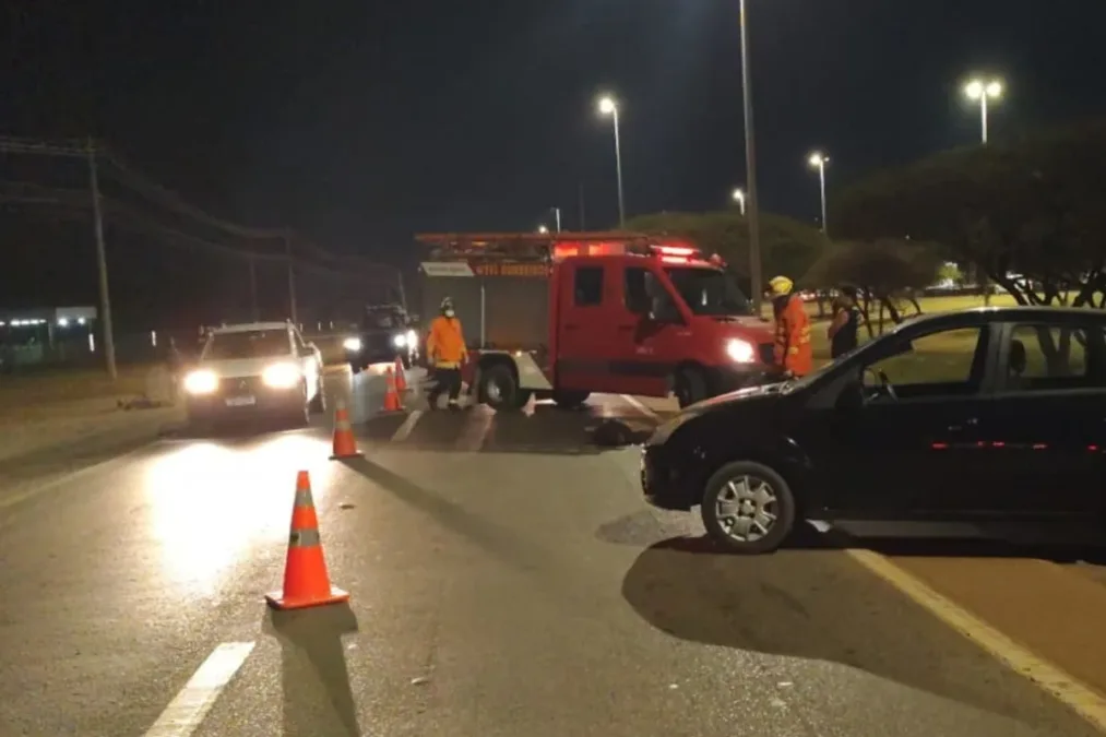 Atropelamento termina com morte de ciclista na BR-060, no DF