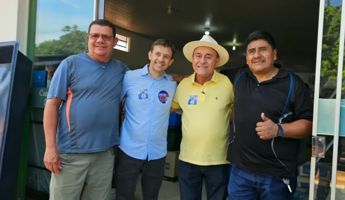 Bocalom e Eduardo Velloso reforçam união em Plácido de Castro: “Aqui tem união”