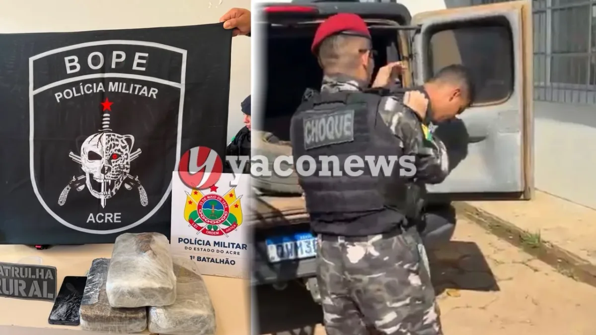 BOPE prende homem com mais de 3kg de maconha em posto de combustível no 2º distrito de Rio Branco