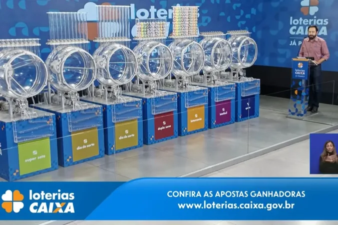 Caixa encerra transmissão e adia sorteios da Dupla Sena e Lotomania