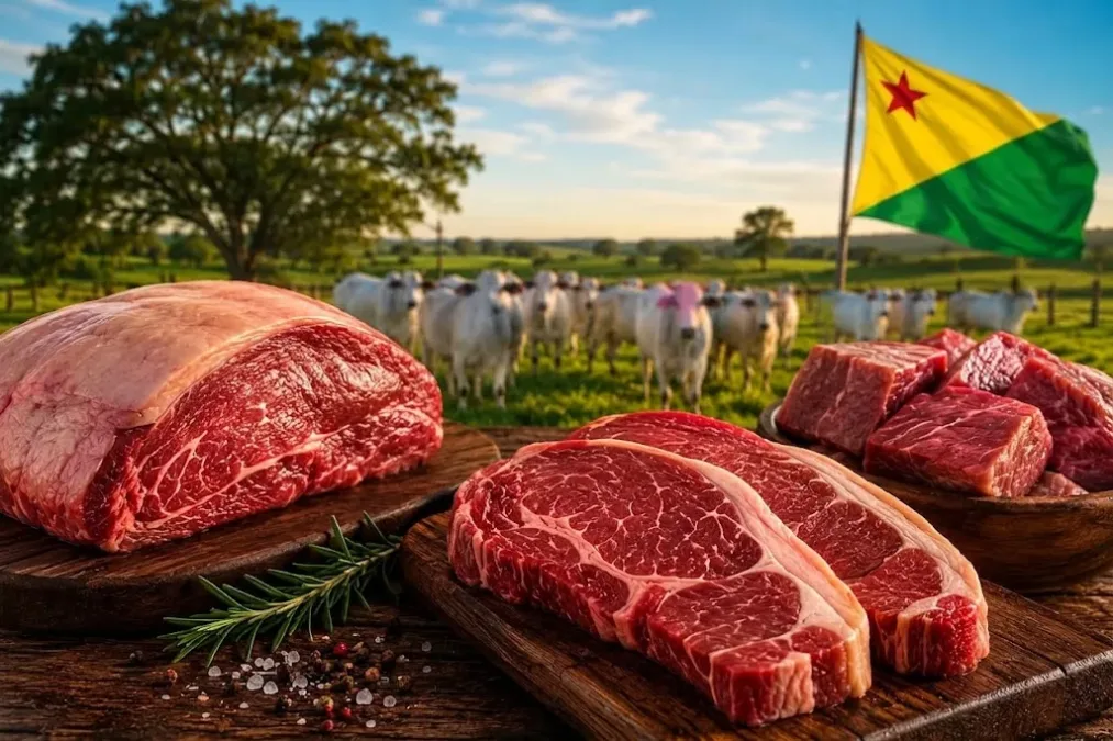 Exportação de carne bovina rende US$ 16 milhões ao Acre no 1º semestre de 2026