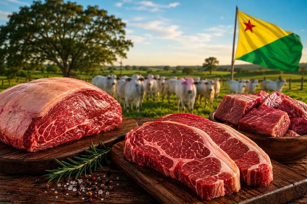 Exportacao de carne bovina rende US 16 milhoes ao Acre em 2026.