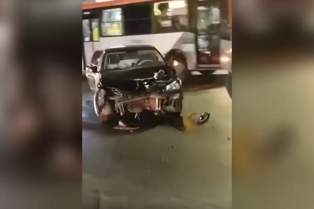 Colisão entre veículos em Taguatinga deixa uma pessoa ferida