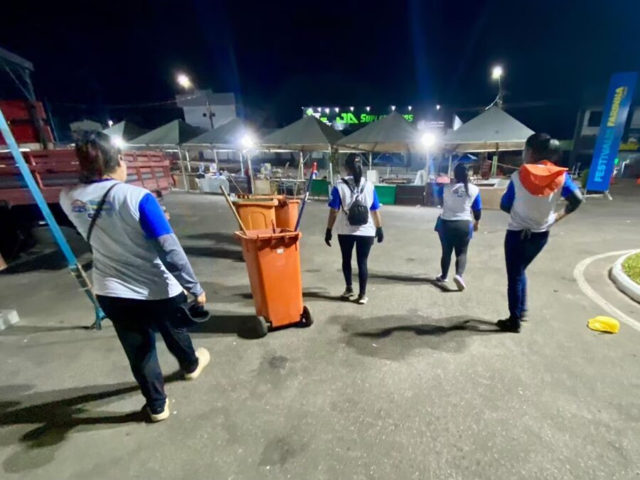 Prefeitura de Cruzeiro do Sul recolhe 46 toneladas de resíduos no Festival da Farinha