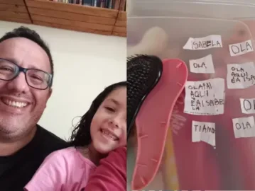 Pai se emociona ao encontrar bilhetes da filha que morreu há 3 anos: “É a Isa. Te amo!”