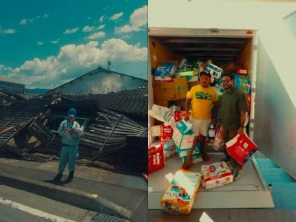 Yudi Tamashiro celebra aniversário de 34 anos ajudando vítimas do terremoto no Japão