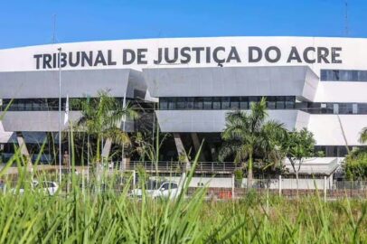 Martelo da Justiça sobre mesa de tribunal em decisão sobre pensão alimentícia no Acre.