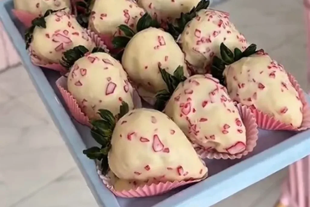 Morango do amor? Que nada! Morango cravejado é nova febre na confeitaria