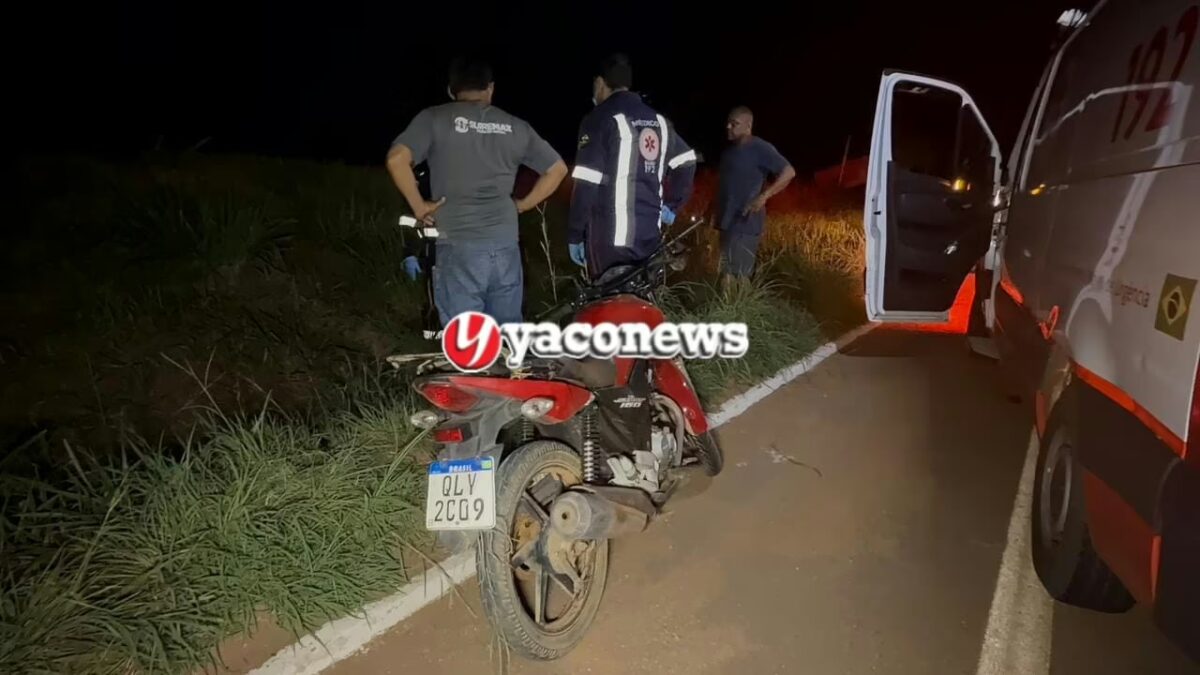 Motociclista morre após bater em rotatória no cruzamento das BRs 364 e 317