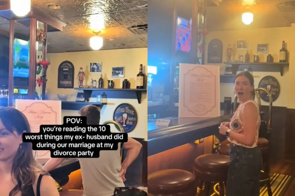 Mulher faz "festa do divórcio" e expõe piores atitudes do ex a amigas
