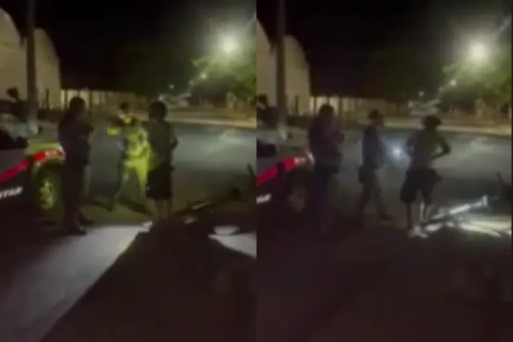 PM agride homem com tapa na cara durante abordagem no interior