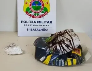 PM apreende mais de meio quilo de drogas em abordagem na BR 364 em Sena Madureira.