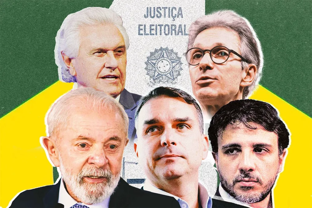 Quaest: Lula tem 38% no 1º turno; Flávio, 31%; Caiado, 4%; Renan, 4%; Zema, 2%