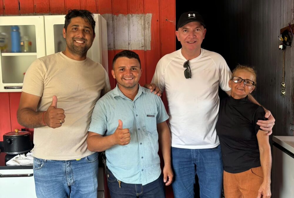 Vereador Real e prefeito Gerlen Diniz visitam Comunidade do São Bento