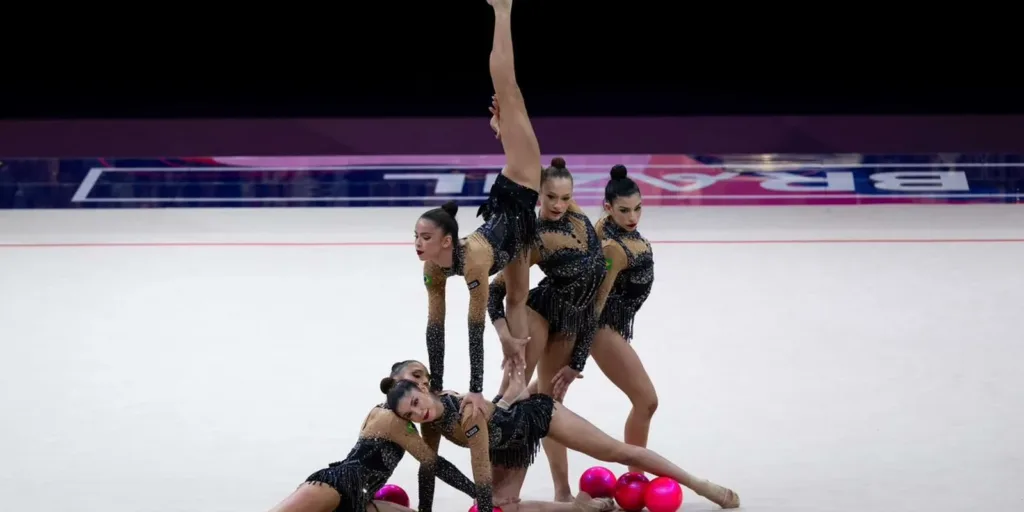 Ginástica rítmica: Brasil é bronze e garante vaga em Los Angeles 2028