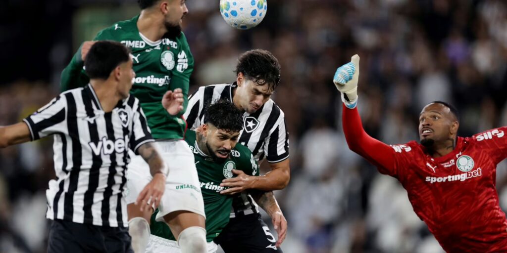 Botafogo segura Palmeiras e ajuda Flamengo, novo líder do Brasileirão