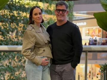Juliano Cazarré e a esposa, Letícia, estão à espera do sétimo filho: “Tá no forno”