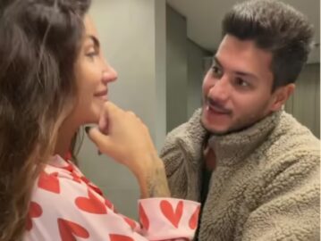 Arthur Aguiar e Jheny Santucci mostram momento em que descobriram 2ª gravidez