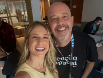 Alex Escobar volta à redação do “Globo Esporte” e ganha homenagem: “Felizes e gratos”