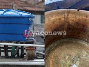 Caixa d'água vazia em residência da Cidade Nova, em Sena Madureira