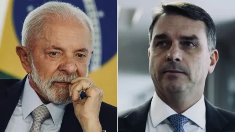 Pesquisa Quaest avalia percepção de honestidade sobre Lula e Flávio Bolsonaro.