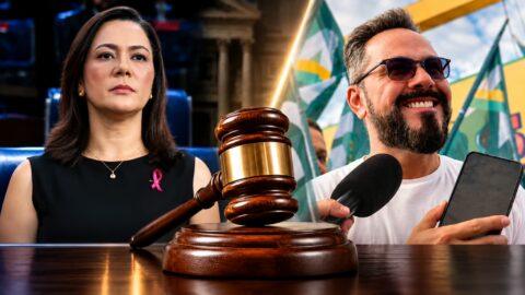 Mailza Assis e Alan Rick protagonizam disputa judicial no TRE-AC por propaganda eleitoral sobre investigação envolvendo recursos da Educação.
