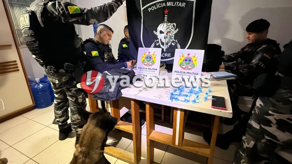 Adolescente de 17 anos apreendido com drogas em Rio Branco.