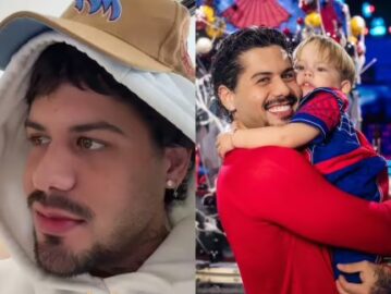 Zé Felipe relata susto após acidente doméstico com José Leonardo: “Muito sangue”