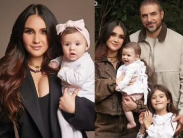 Dulce Maria apresenta filha caçula pela primeira vez em ensaio com a família: “Presente”