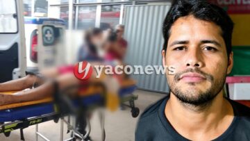Sinalização de emergência e viaturas em atendimento de acidente de trânsito na BR-364.