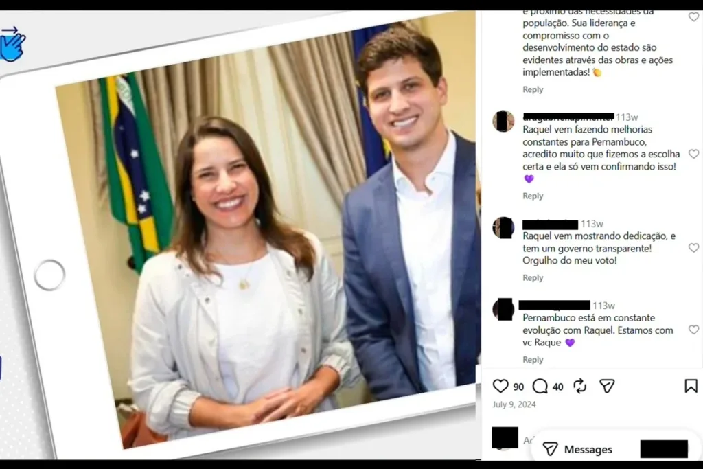 Advogada ligada a bet pagava por comentários a favor de Raquel Lyra