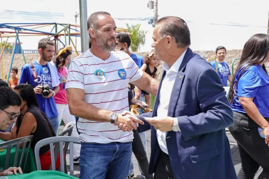 Candidato a vice de Celina cumpre agendas com marido dela neste domingo