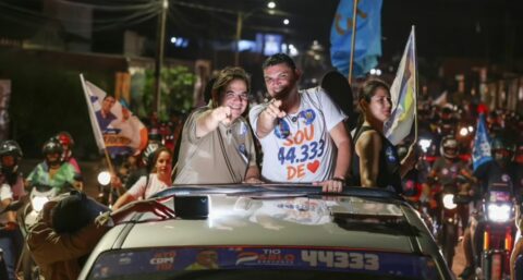 Tio Pablo e Fábio Rueda realizam carreata em Sena Madureira.