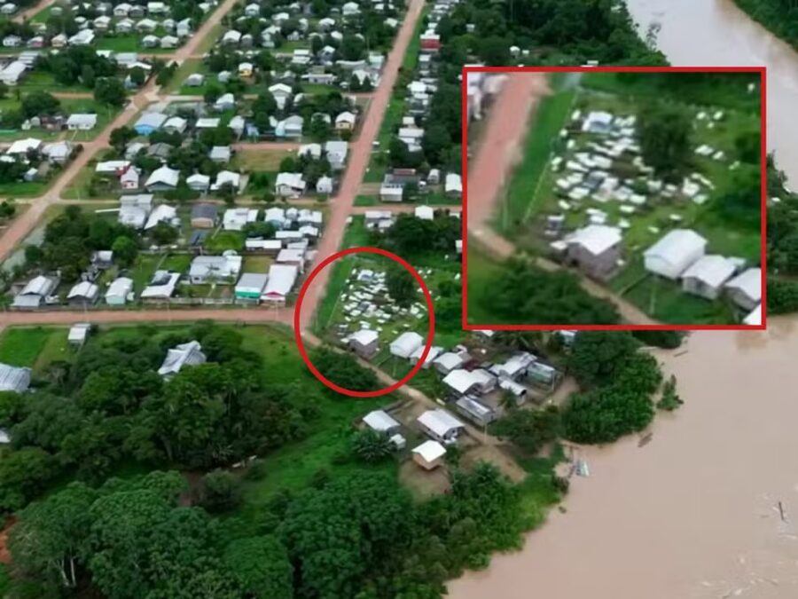 Cemitério de Jordão é investigado por superlotação e risco de alagamentos